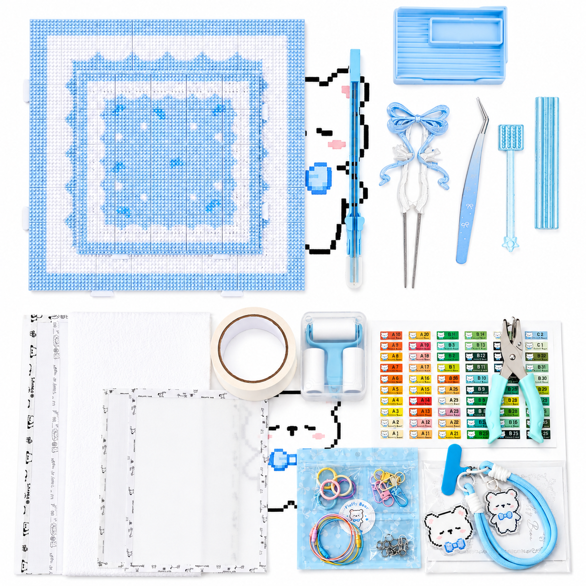 Fluffy Bear 221-Colour Fuse Bead Art Kit